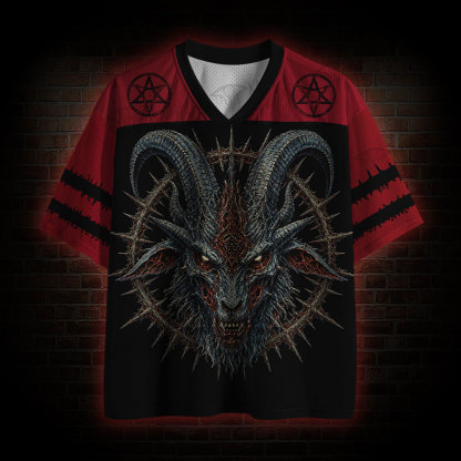 Evil Baphomet 666 Mesh Jersey