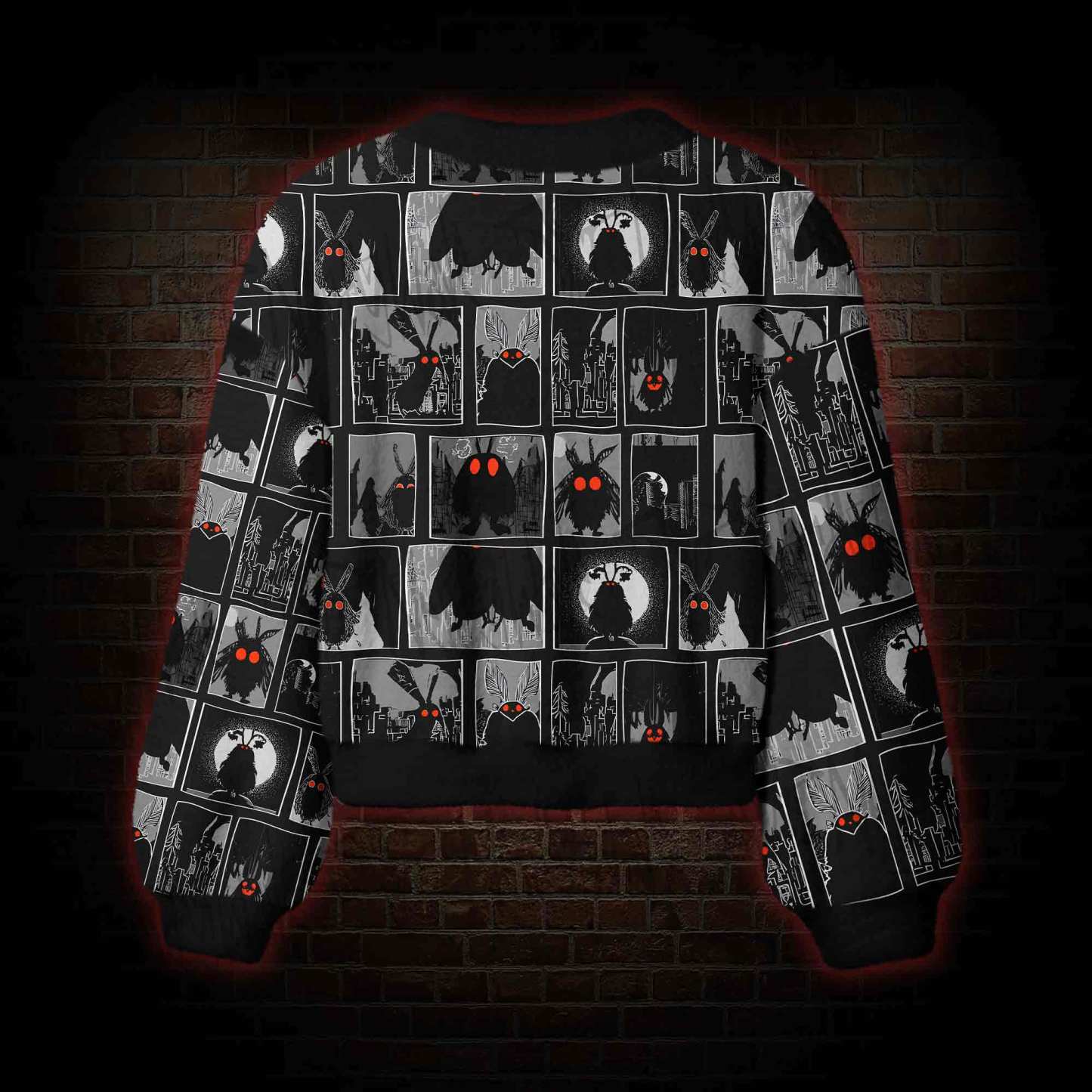 Mothman Comic Women's Cardigan Sweater
