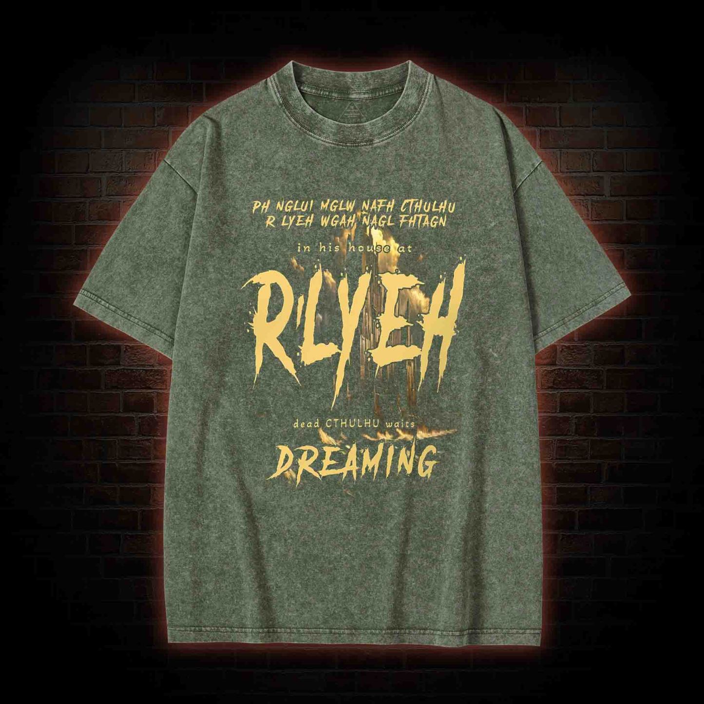 R'lyeh Arkham Horror Washed T-shirt