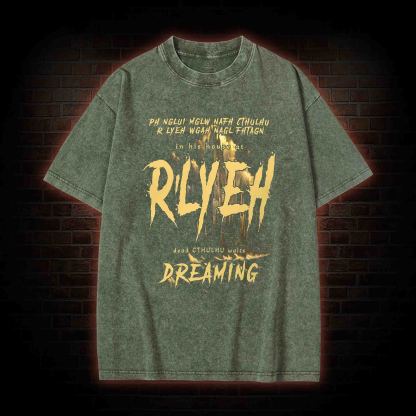R'lyeh Arkham Horror Washed T-shirt