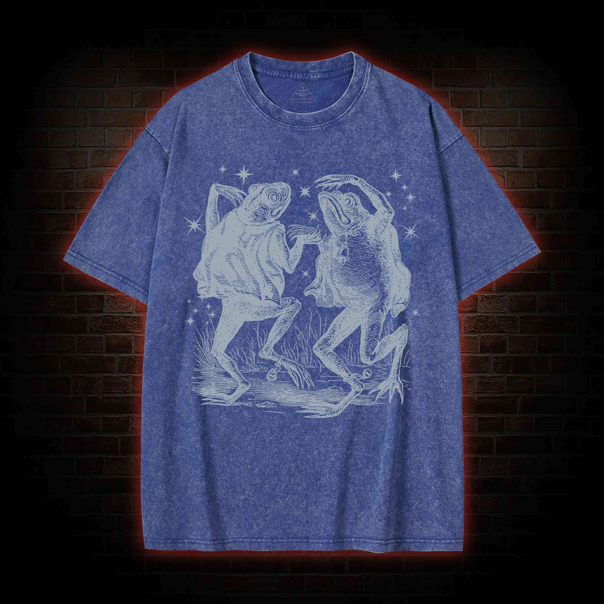 Dancing Frogs Washed T-shirt