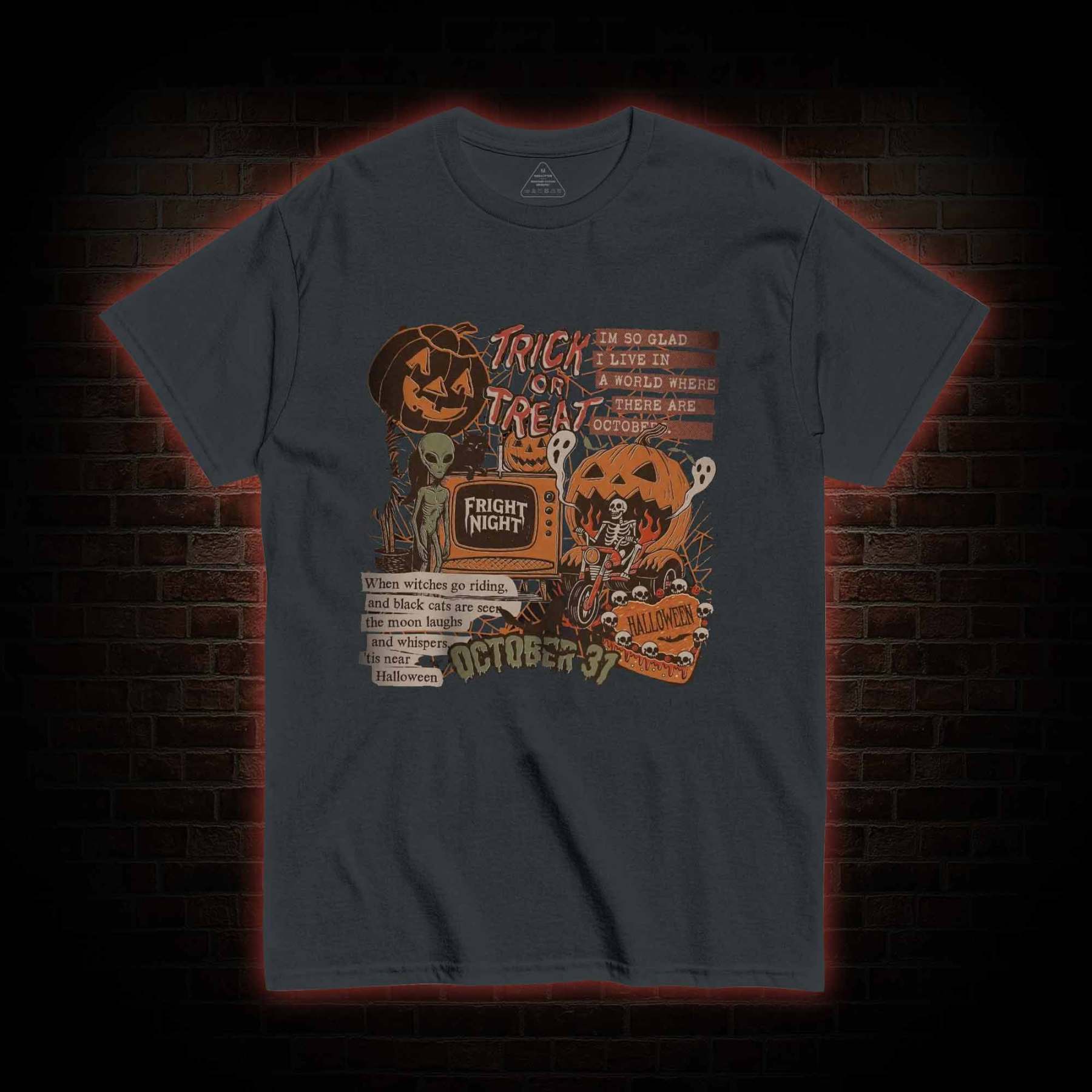 Vintage Halloween Collage T-shirt