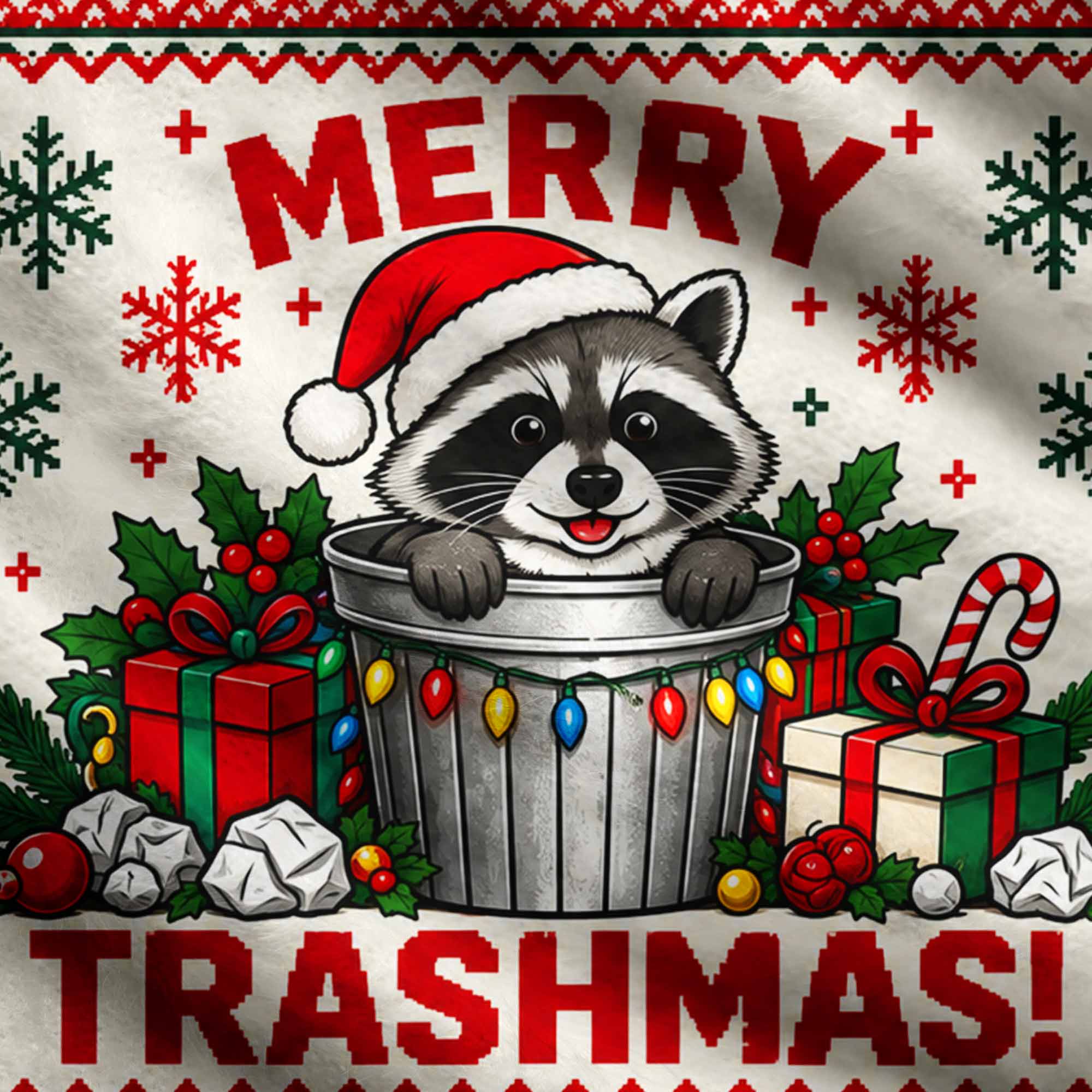 Merry Trashmas Ugly Sweatshirts
