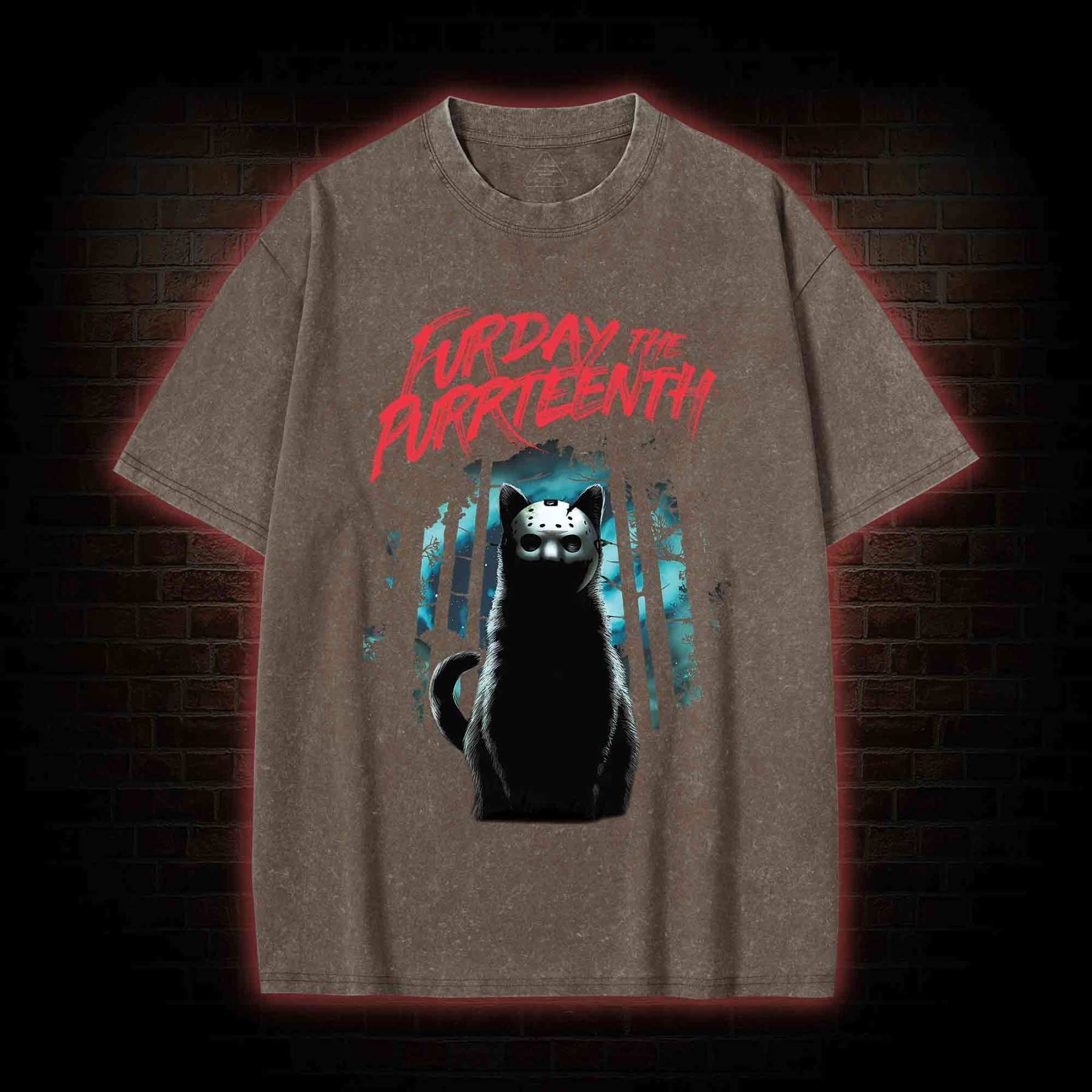 Furday The Purrteenth Washed T-shirt