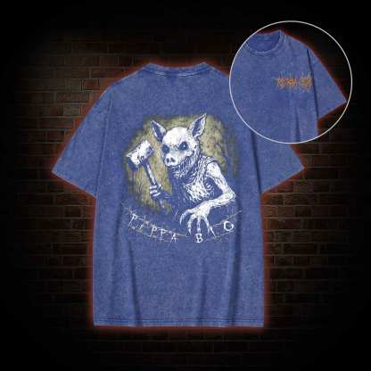 Peppa Big Back Print Washed T-shirt