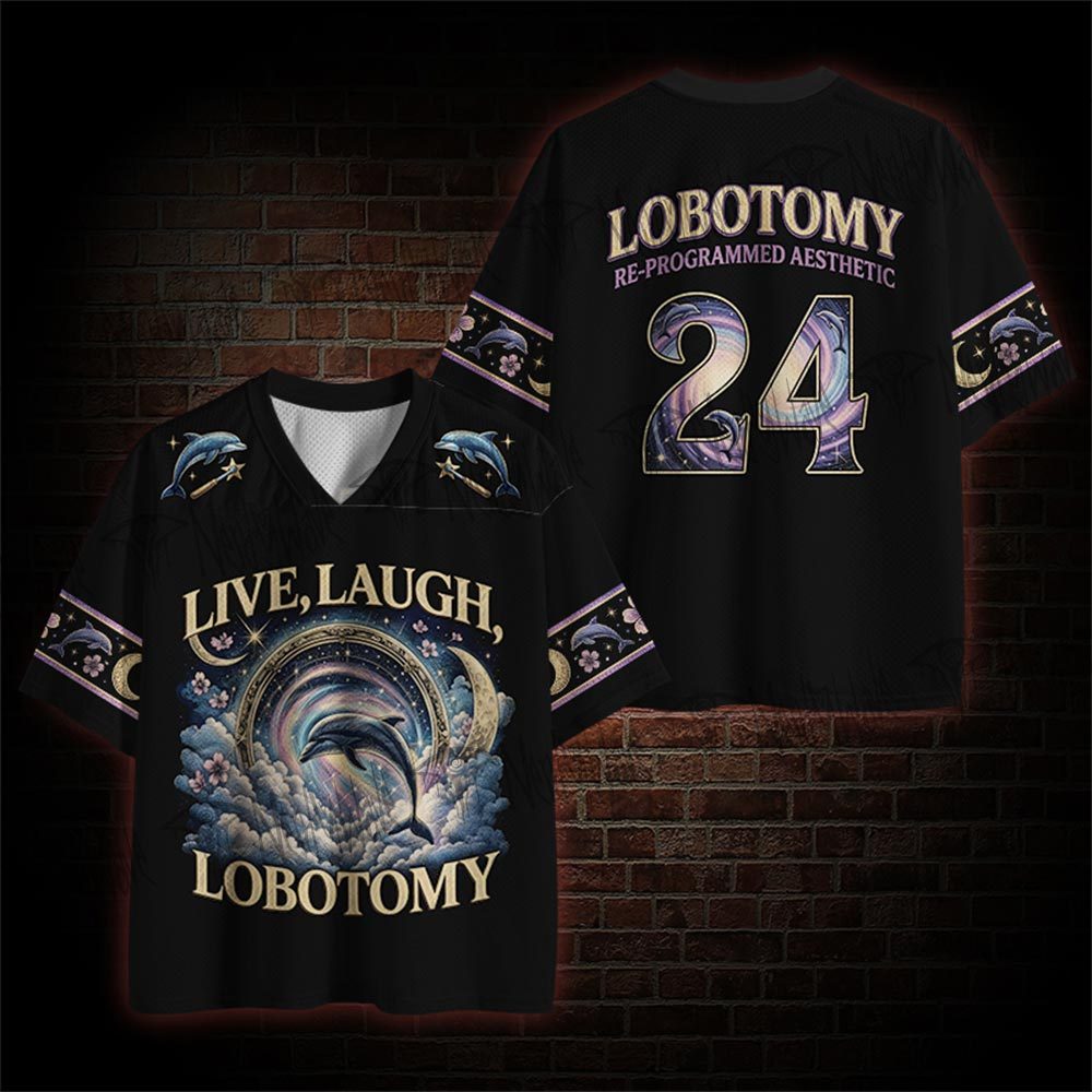 Live Laugh Lobotomy Funny Mesh Jersey