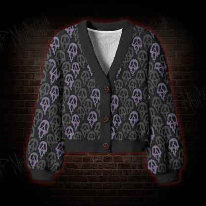 Melting Scream Women's Cardigan Sweater