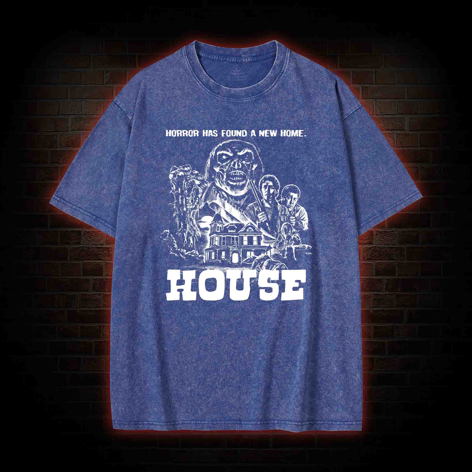 Horror Has Found A New Home  Washed T-shirt