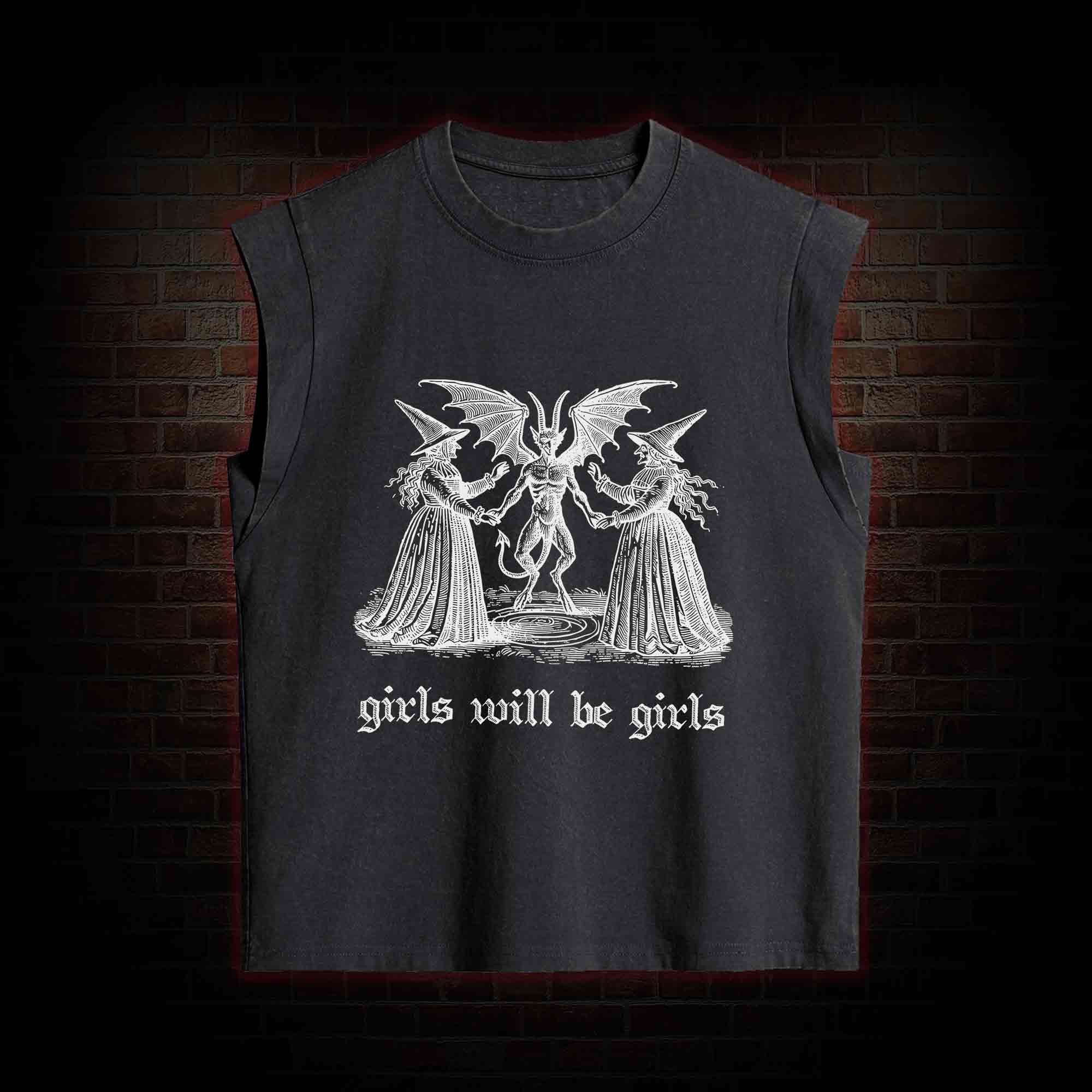 Girls Will Be Girls Women's Washed Tank Top