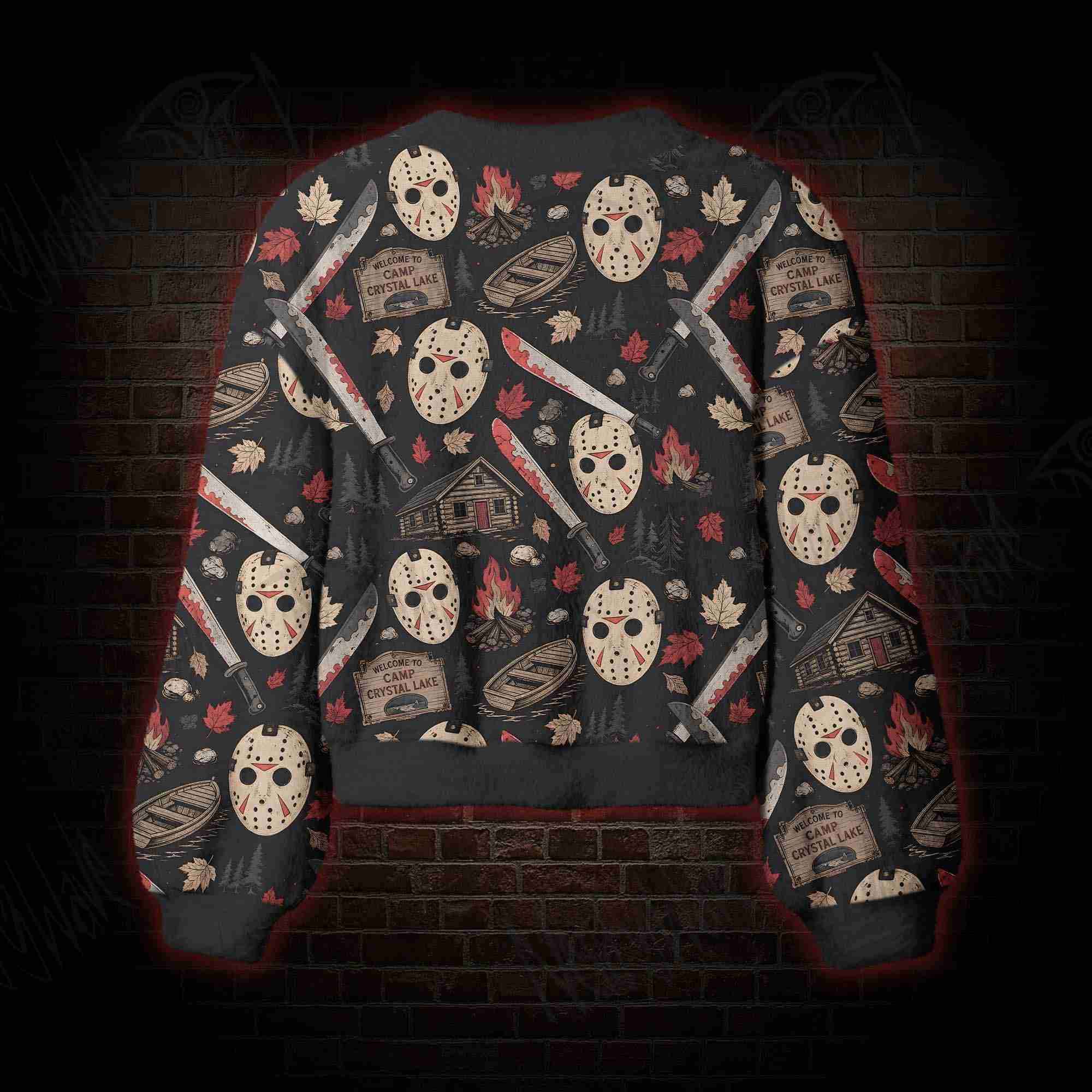 Crystal Lake Slasher Women's Cardigan Sweater