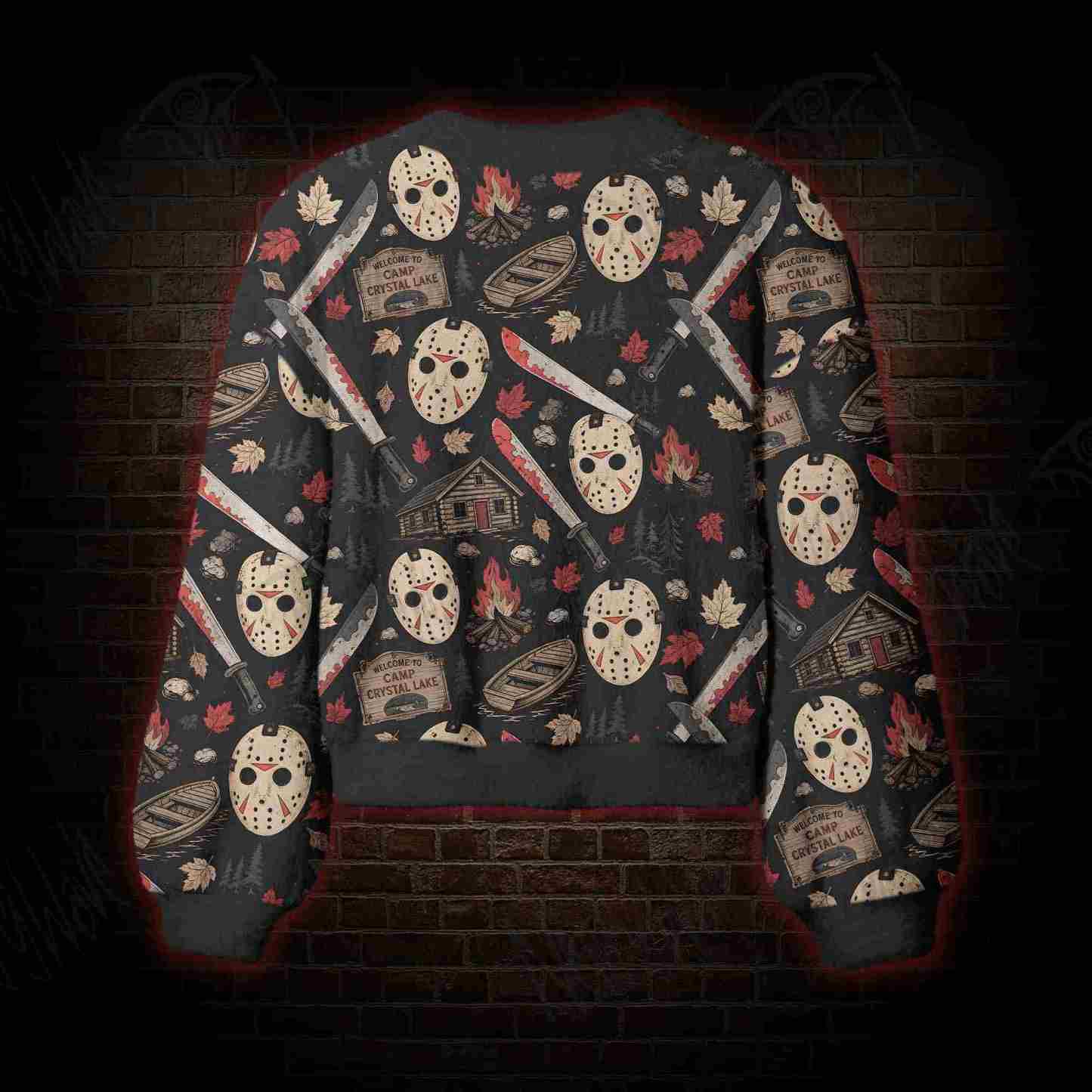 Crystal Lake Slasher Women's Cardigan Sweater