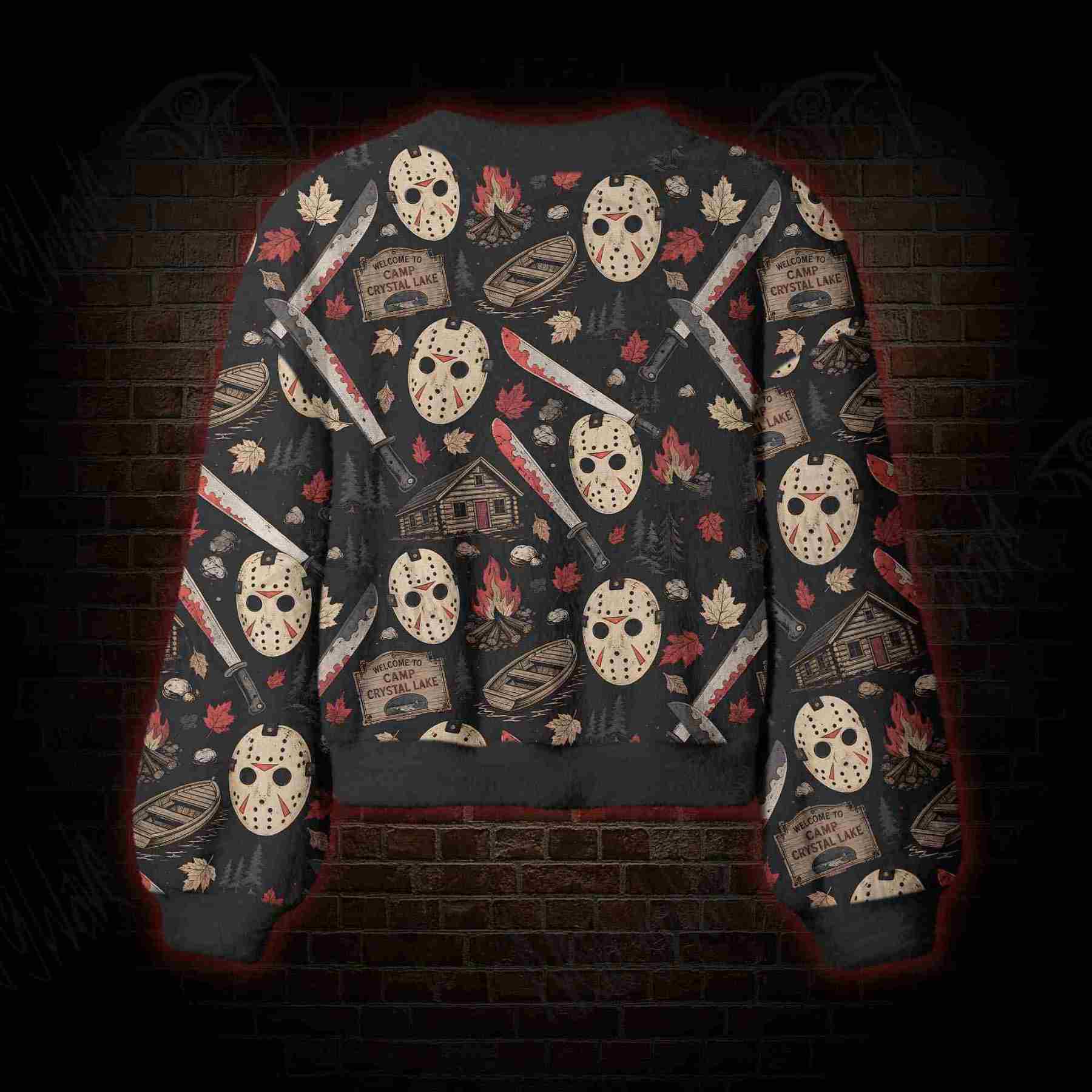 Crystal Lake Slasher Women's Cardigan Sweater