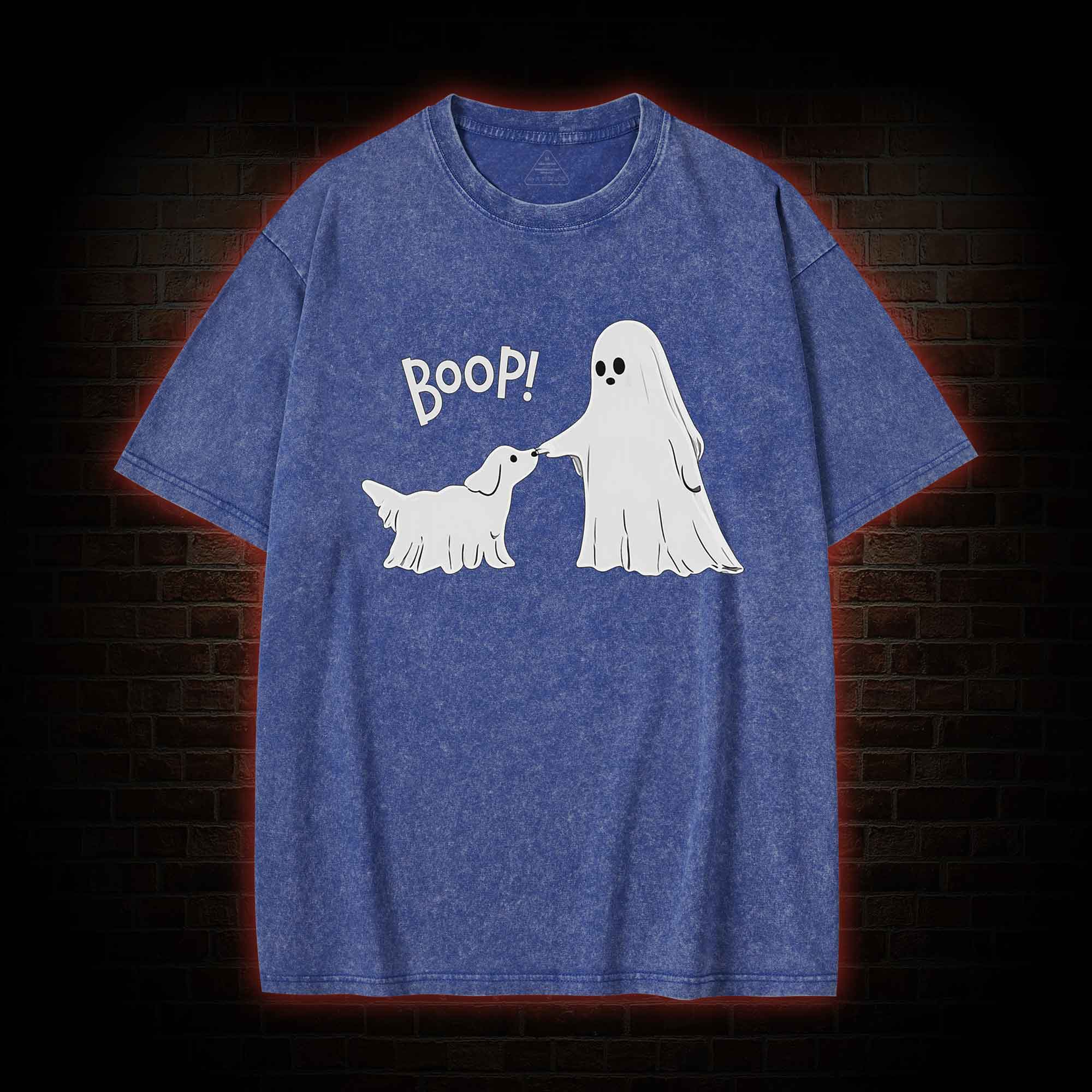 Boop Ghost Dog Washed T-shirt
