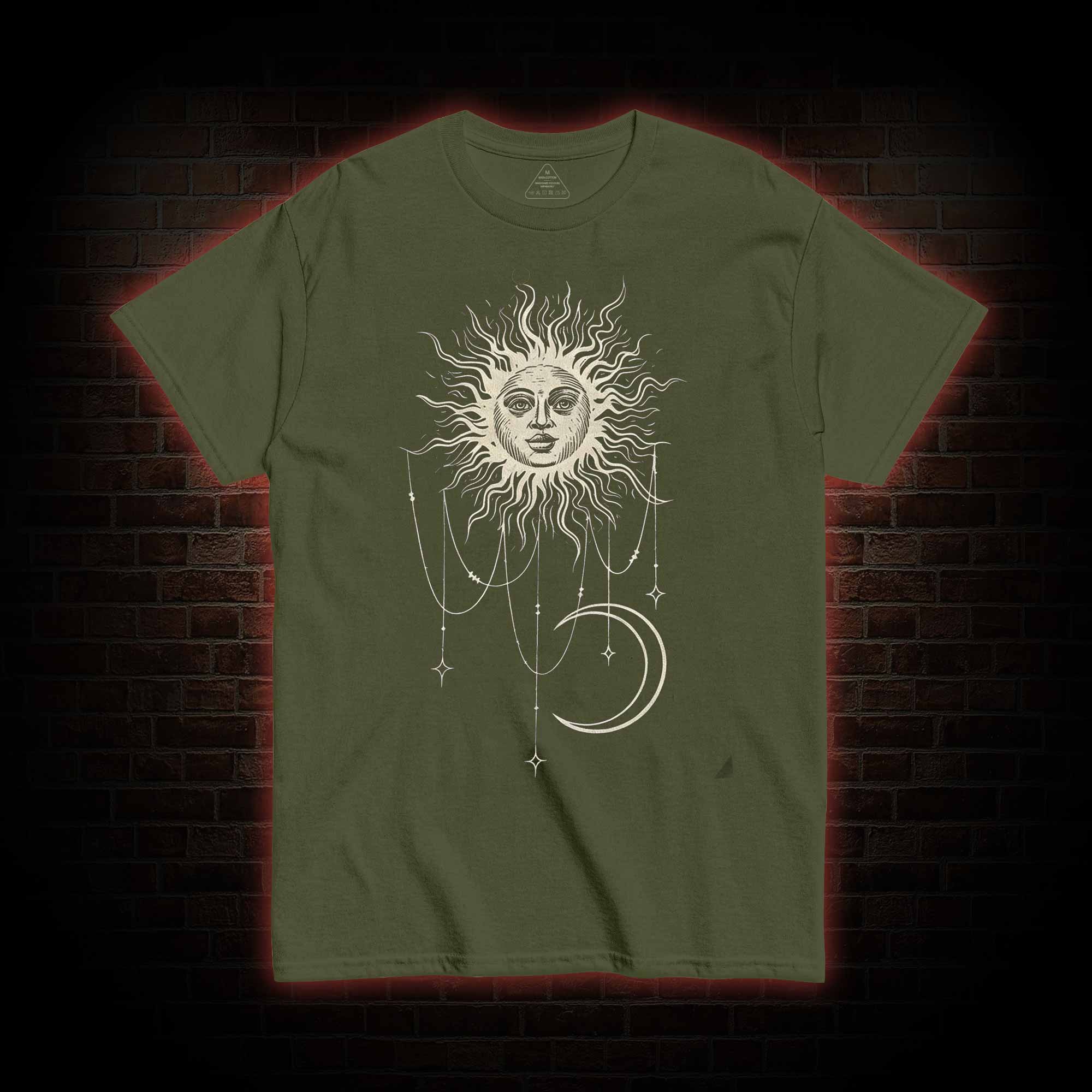 Vintage Celestial Sun and Moon T-shirt