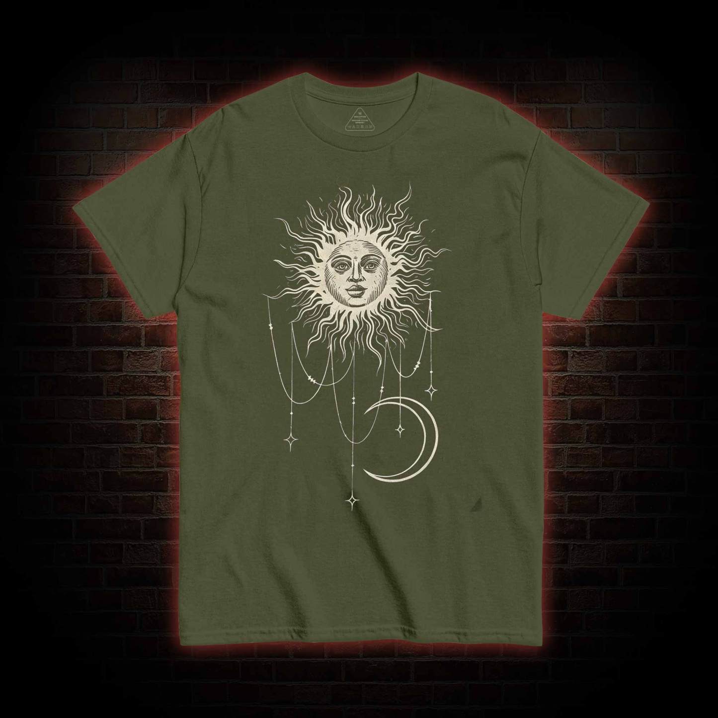 Vintage Celestial Sun and Moon T-shirt