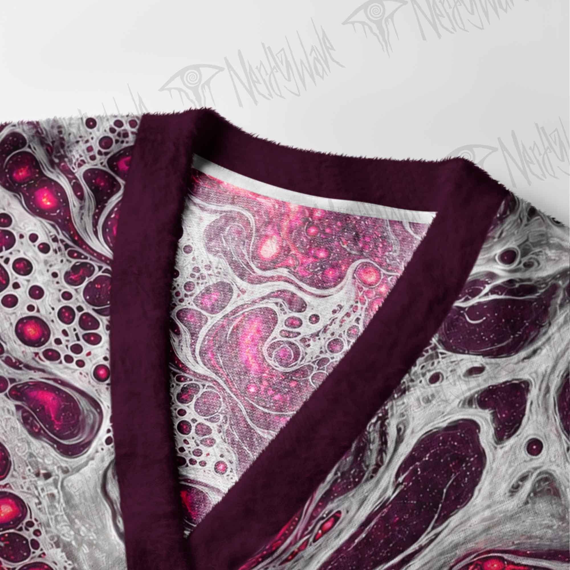 Blood Swirl Cardigan Sweater