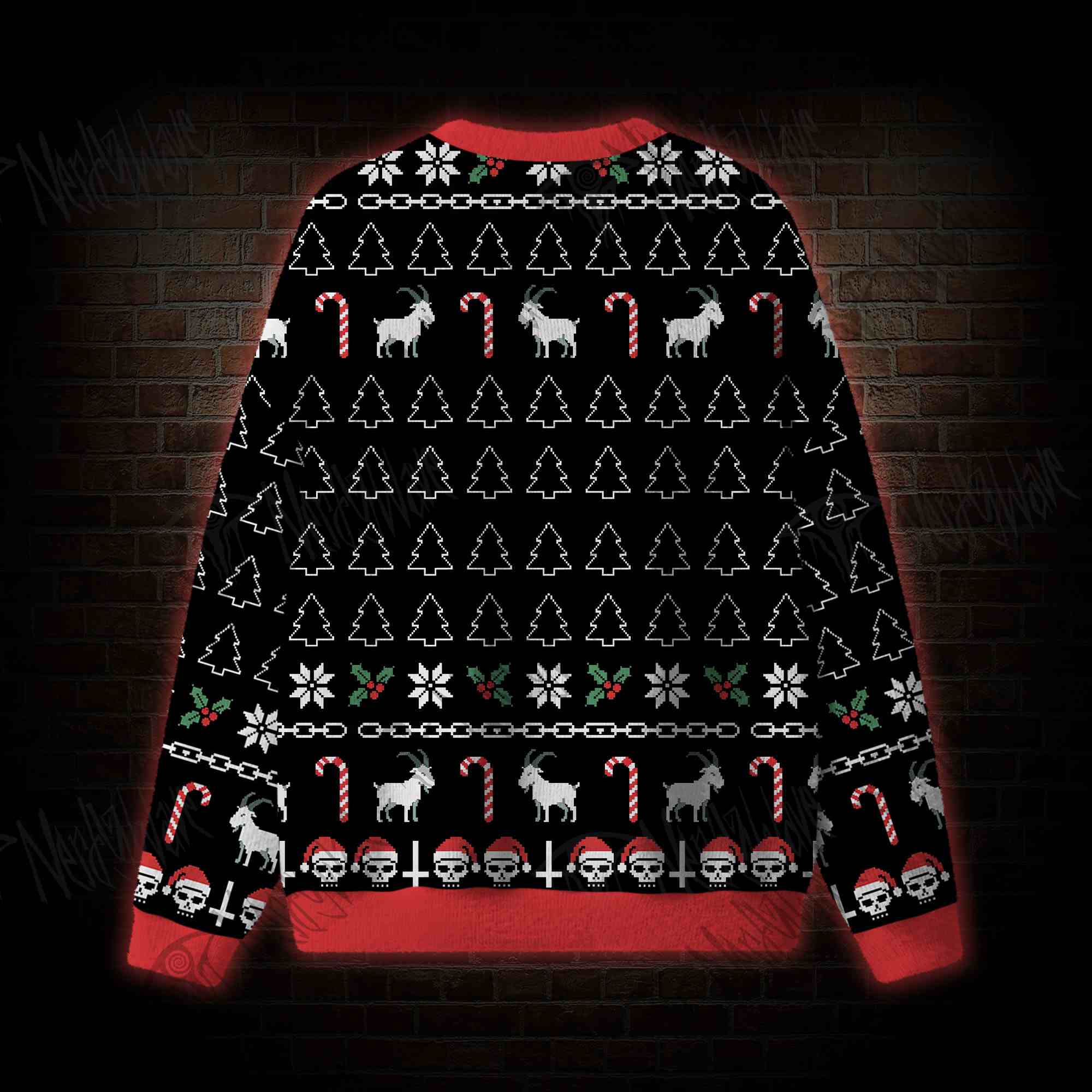 Worship Santa Ugly Sweatshirts