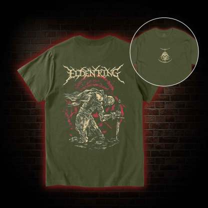 Golden Order Back Back Print T-Shirt