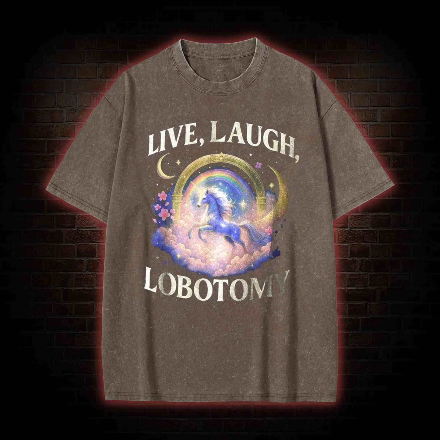 Live Laugh Lobotomy Washed T-shirt