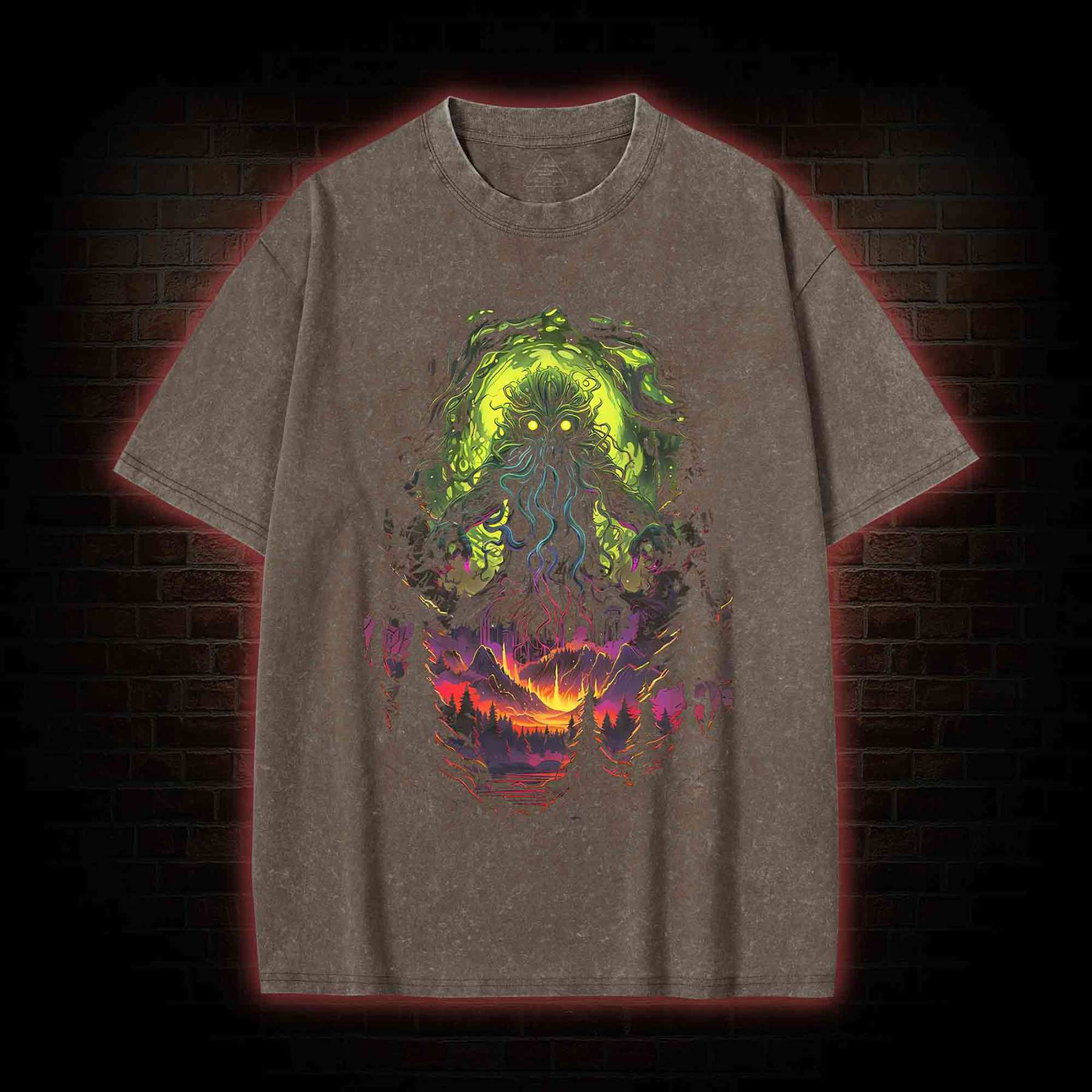 Cthulhu Terror Washed T-Shirt
