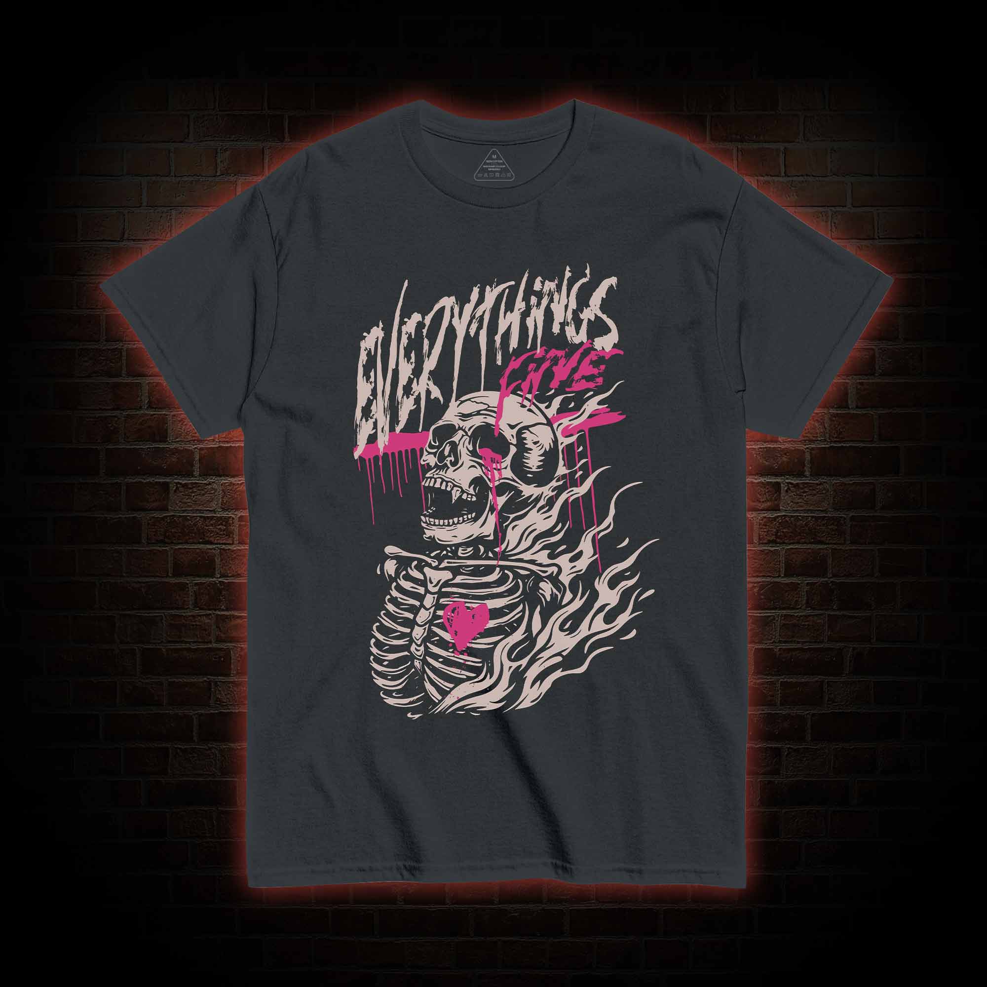 Everything's Fine Skeleton T-shirt