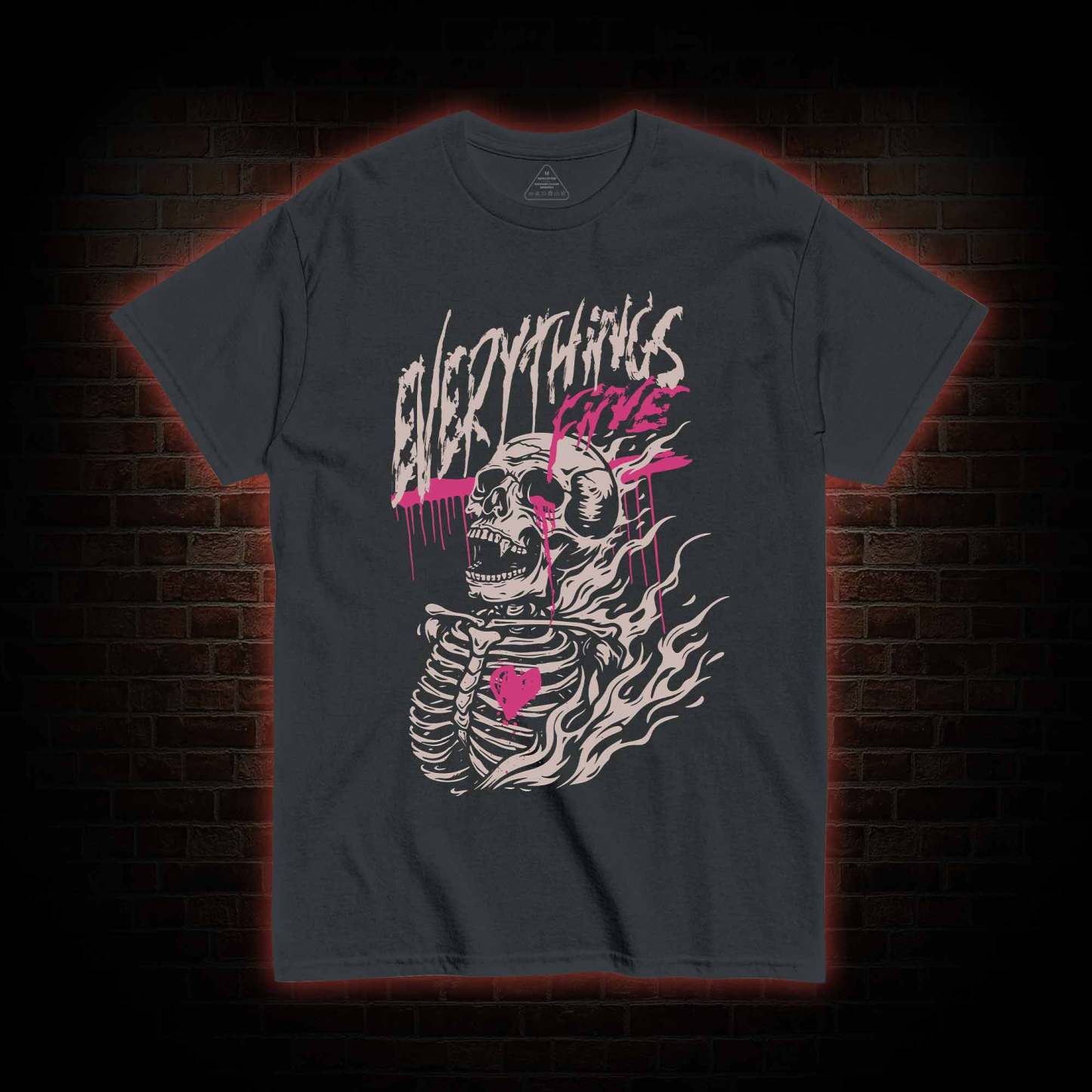 Everything's Fine Skeleton T-shirt