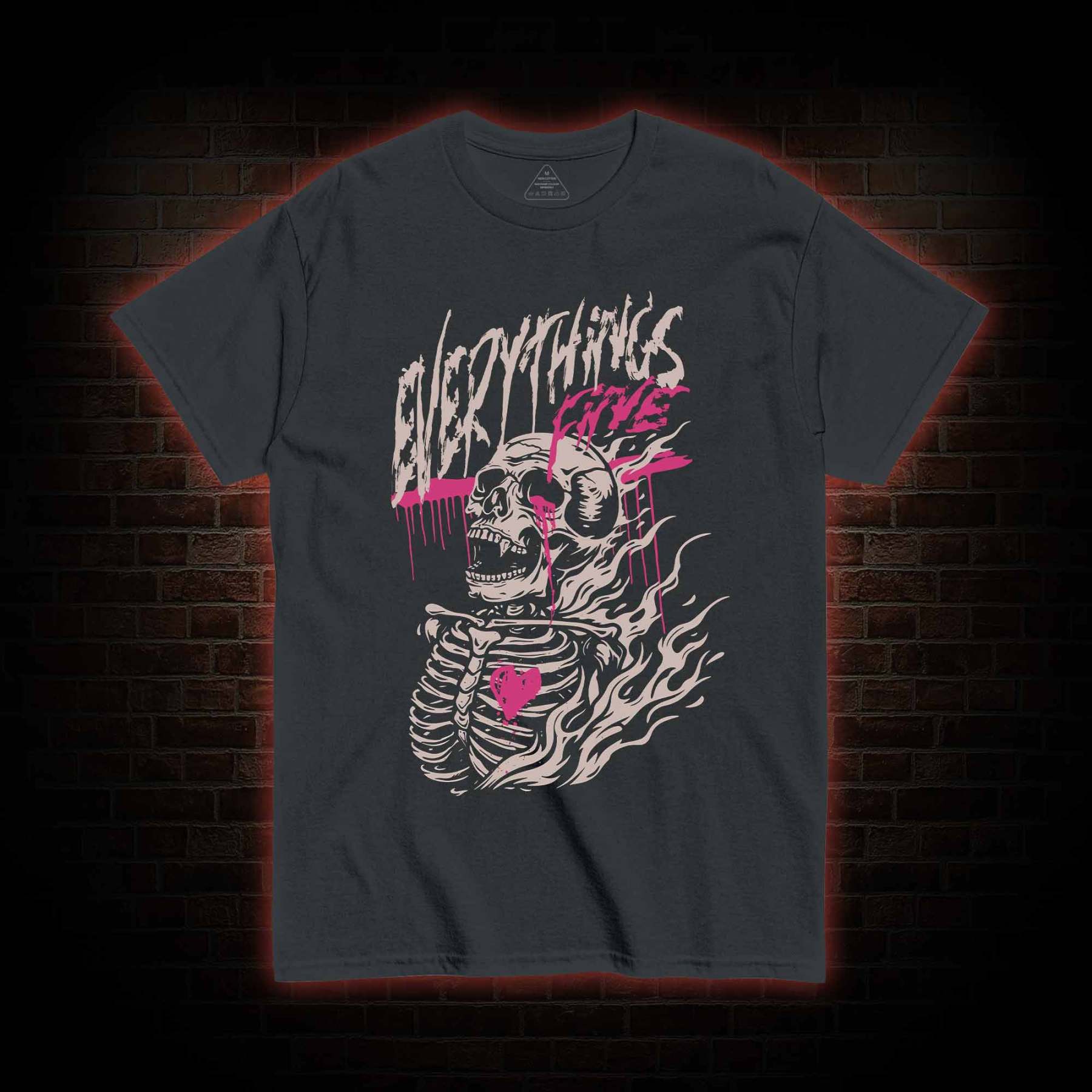 Everything's Fine Skeleton T-shirt