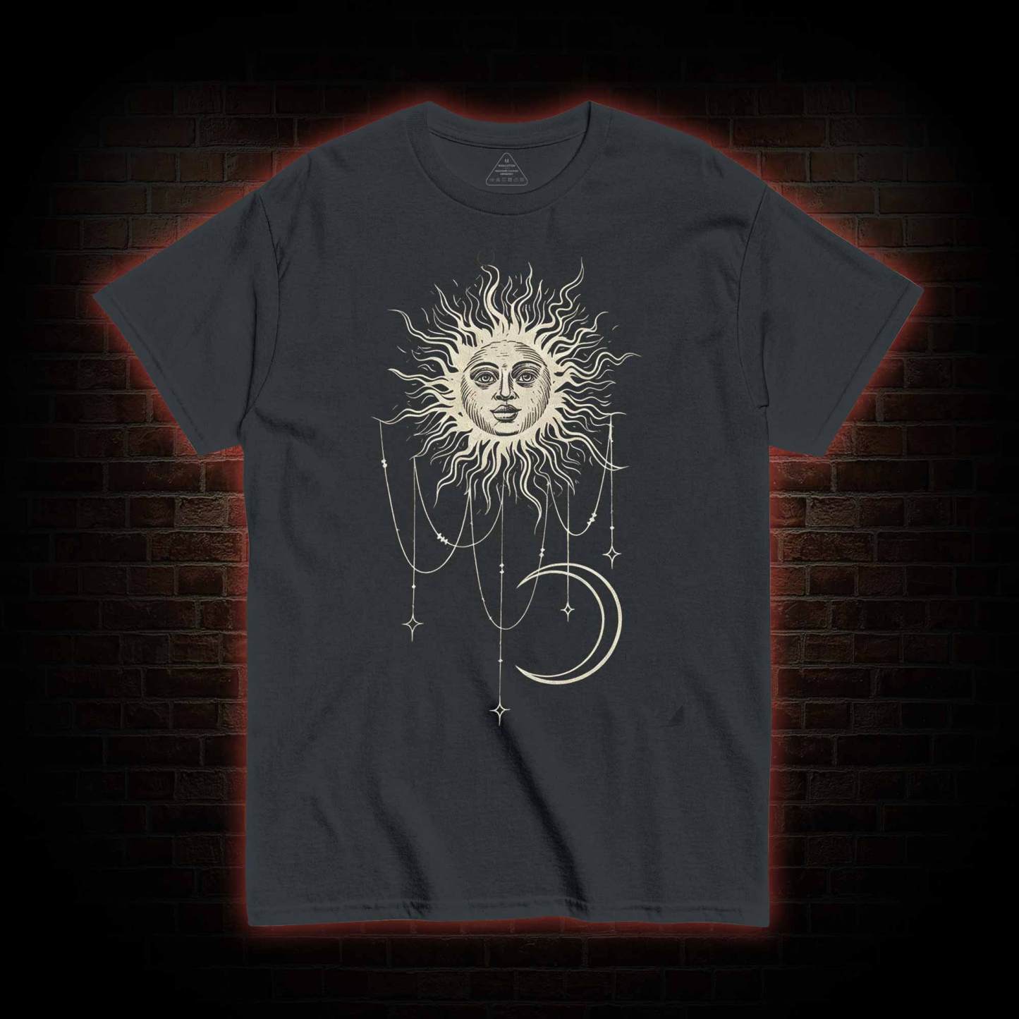 Vintage Celestial Sun and Moon T-shirt