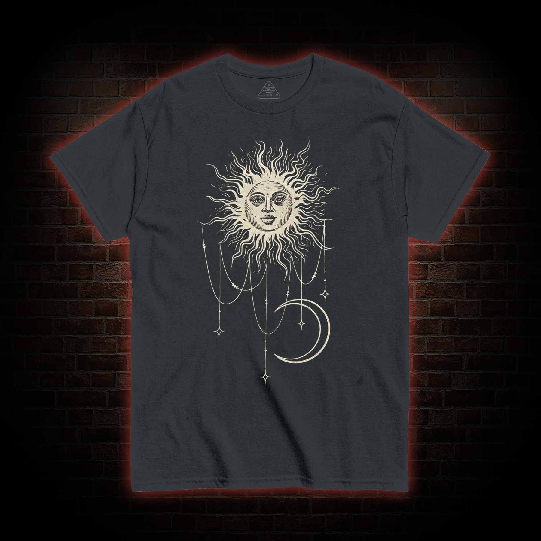 Vintage Celestial Sun and Moon T-shirt
