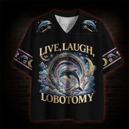 Live Laugh Lobotomy Funny Mesh Jersey