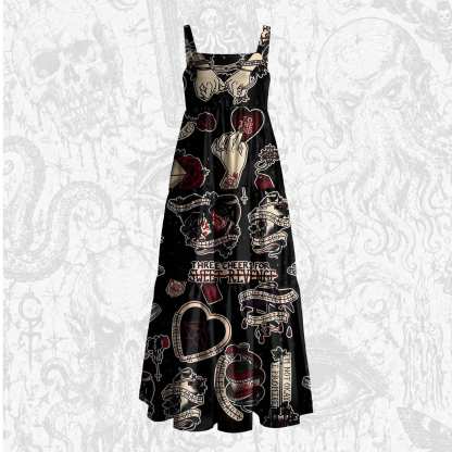Not Okay Wide Straps Maxi Dress