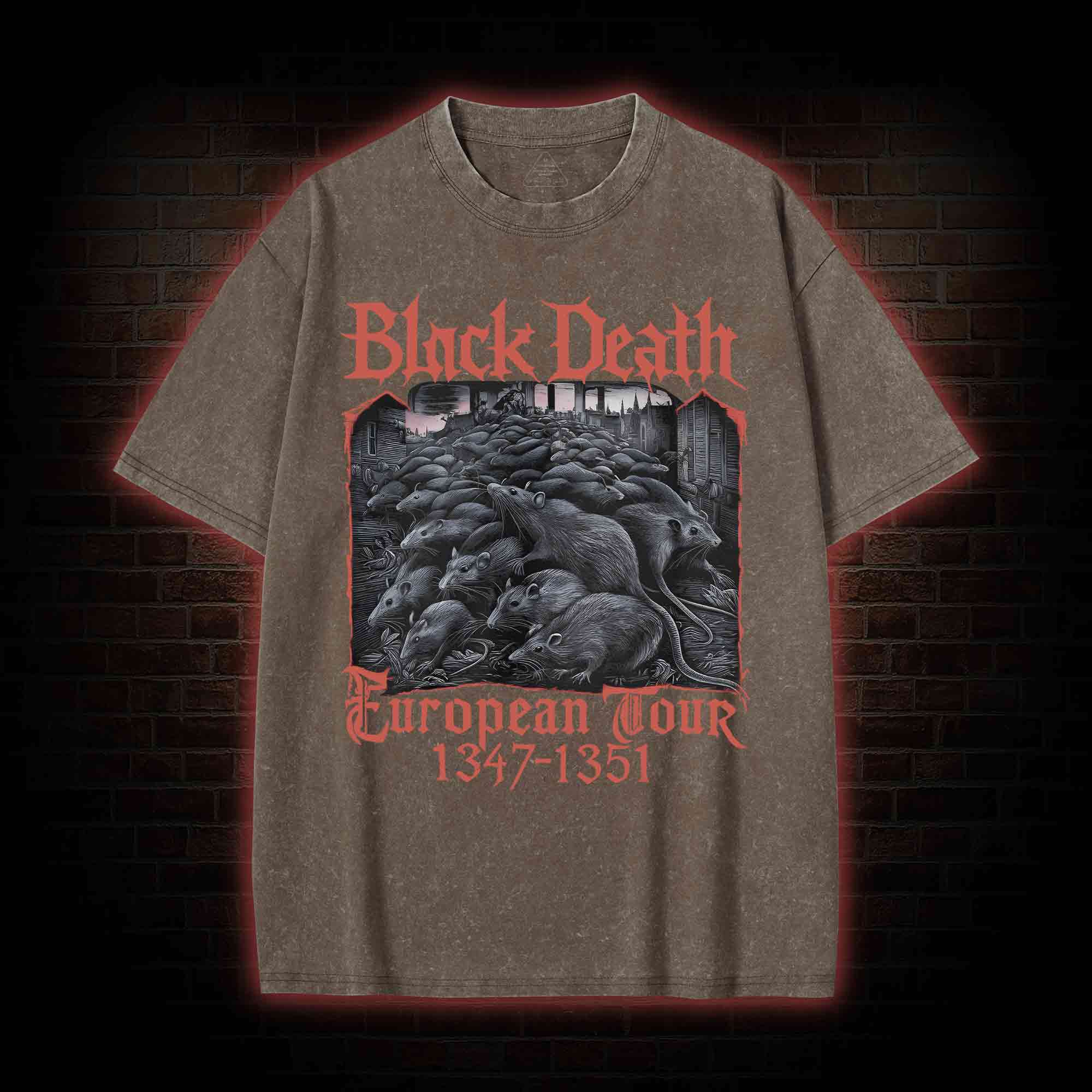 Vintage Black Death European Tour Washed T-shirt