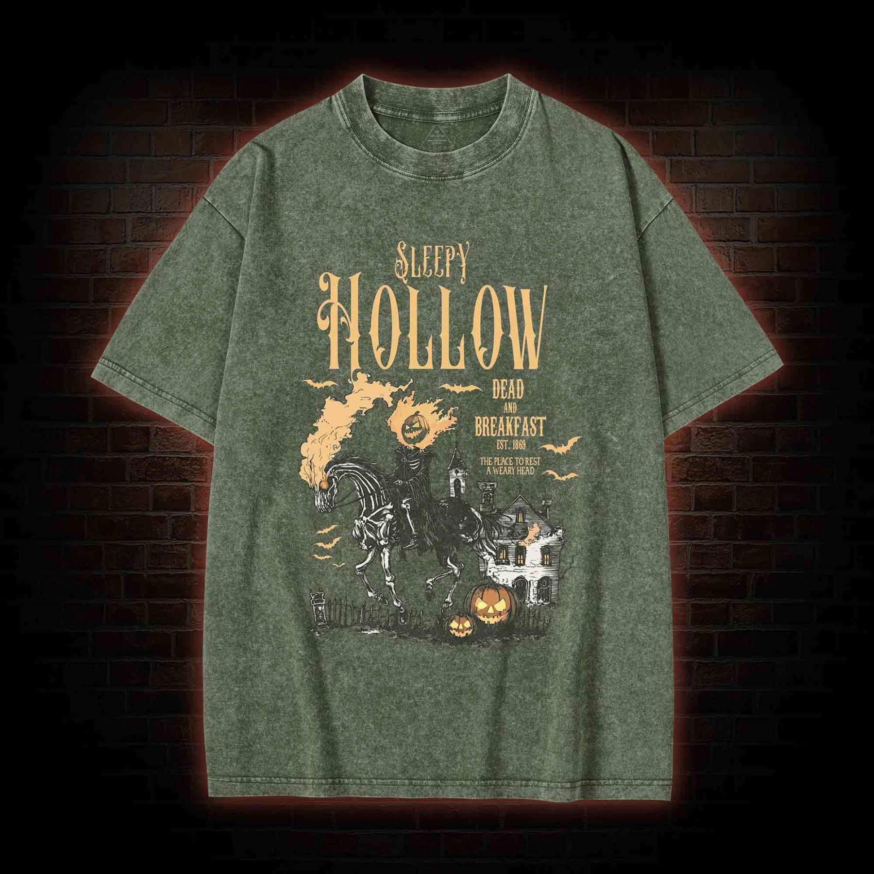 Comfort Colors Sleepy Hollow Halloween Washed T-shirt