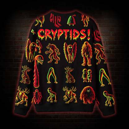 Neon Infrared Cryptid Ugly Sweatshirts