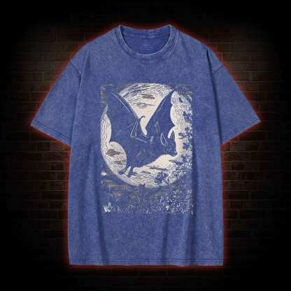 Medieval Bat Washed T-shirt