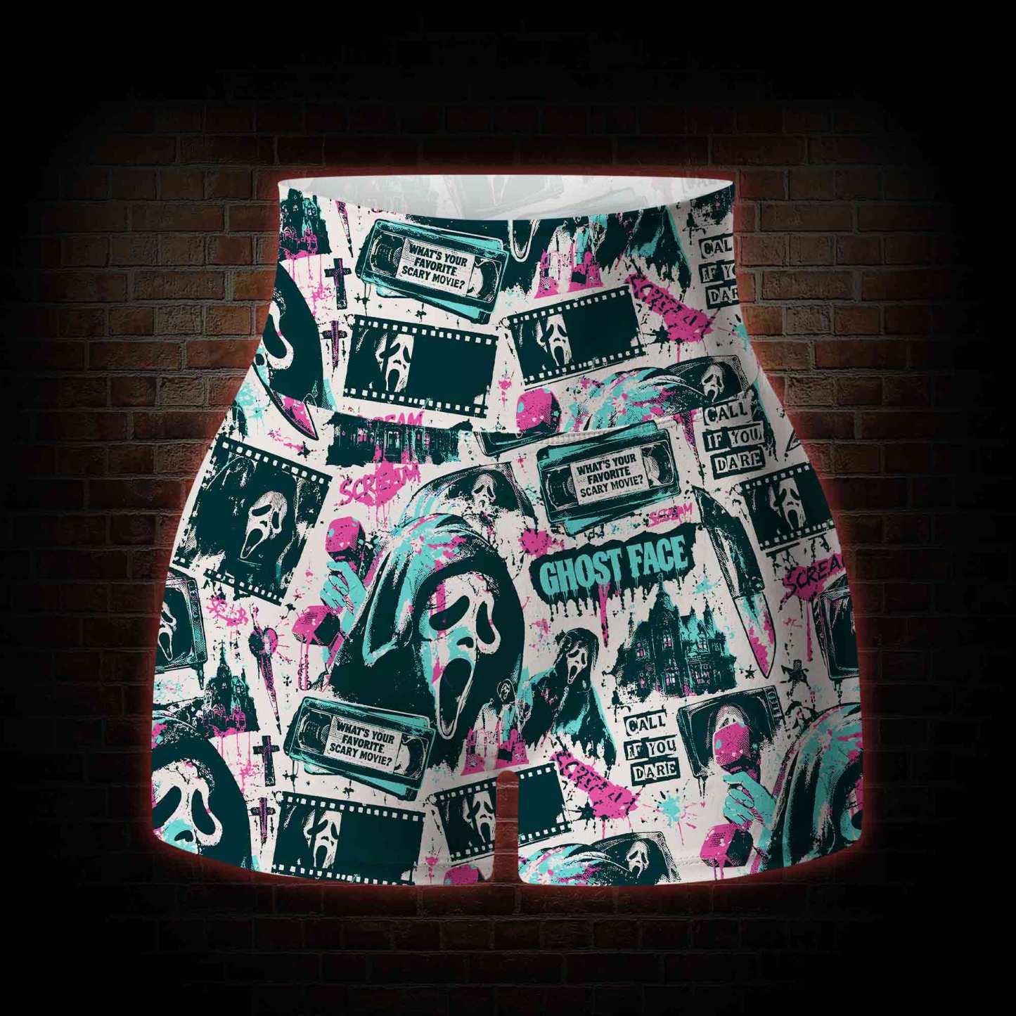 Call If You Dare Yoga Shorts