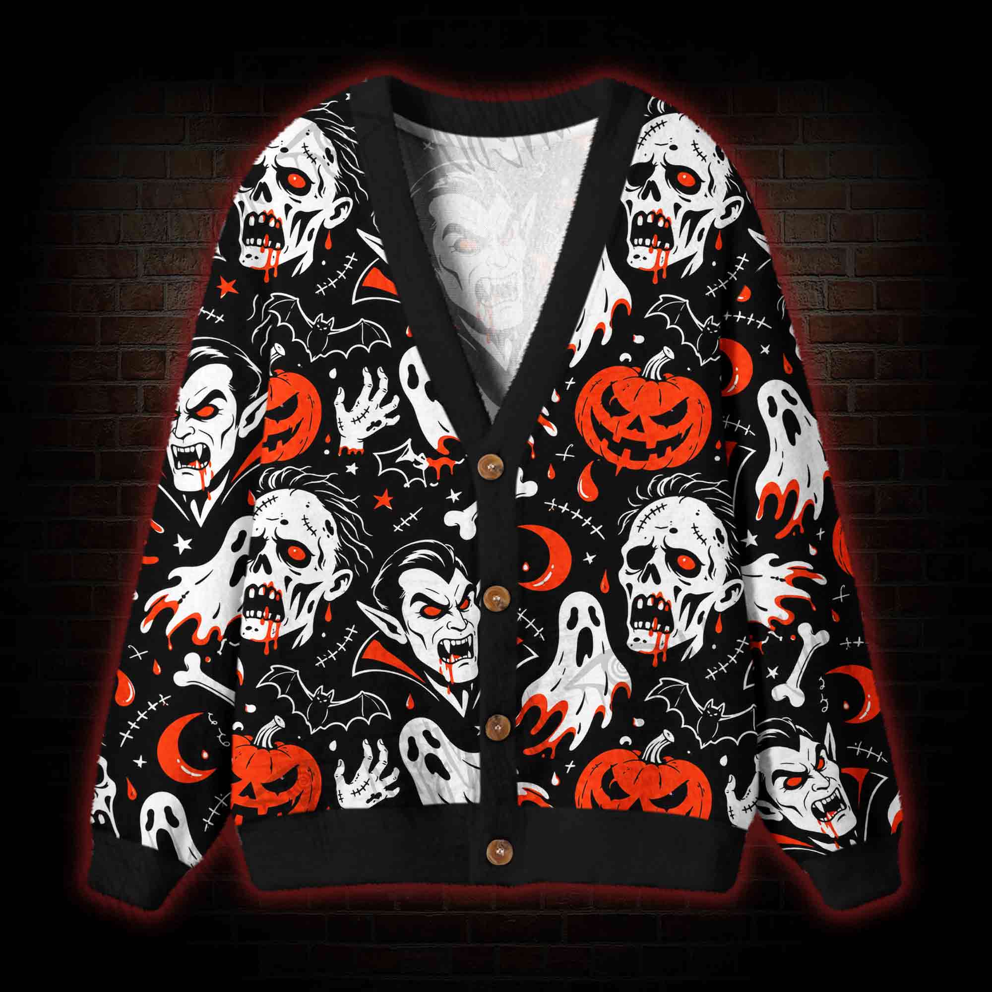 Graveyard Diner Cardigan Sweater