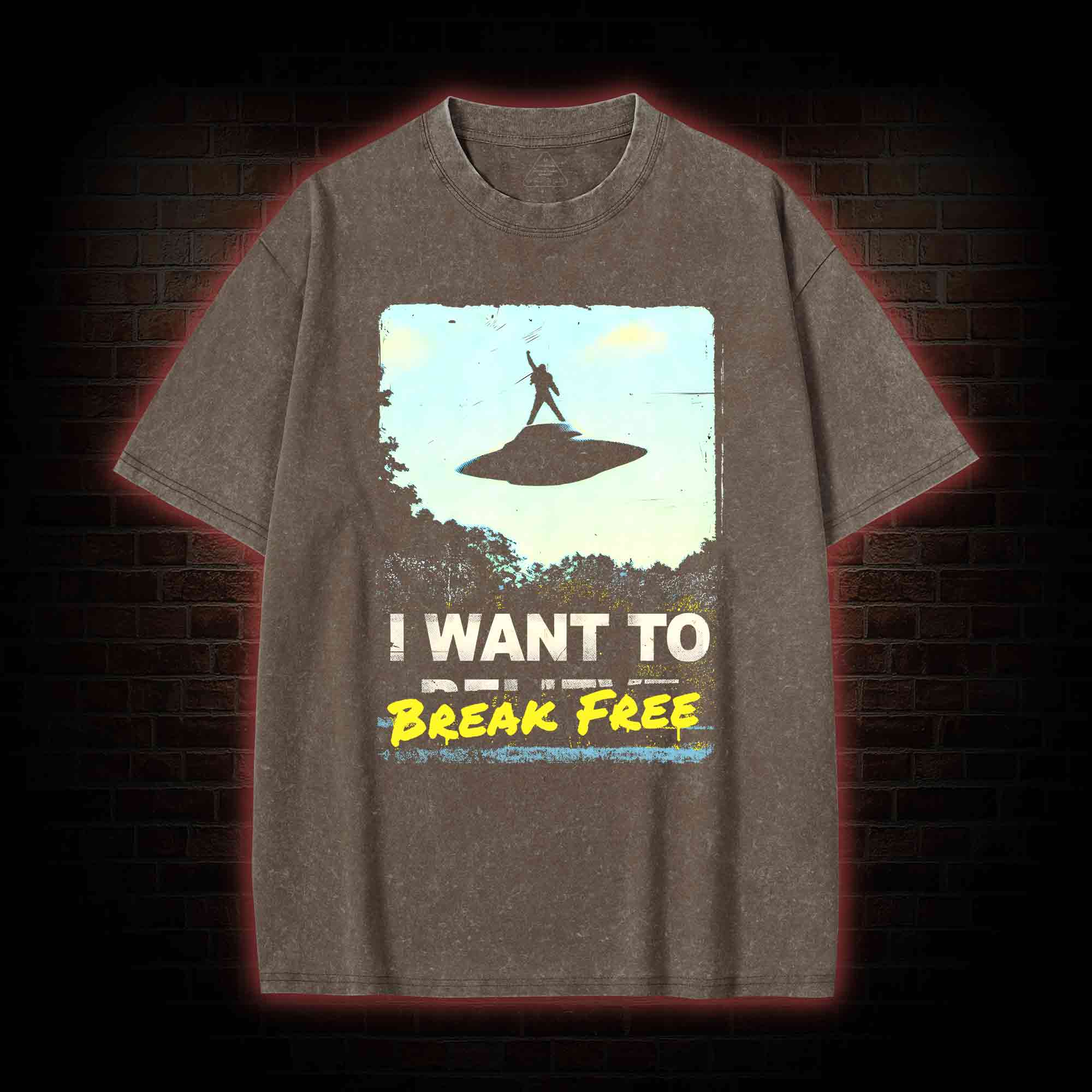 I Want To Break Free Washed T-shirt