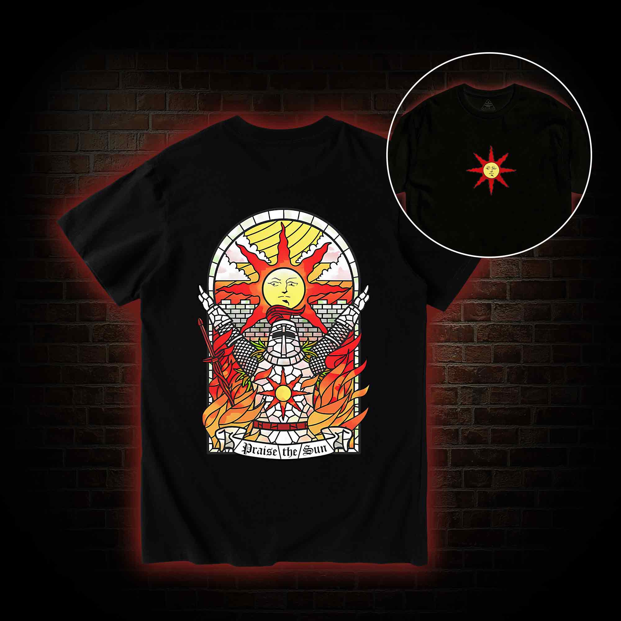 Praise the Sun Back Print T-Shirt