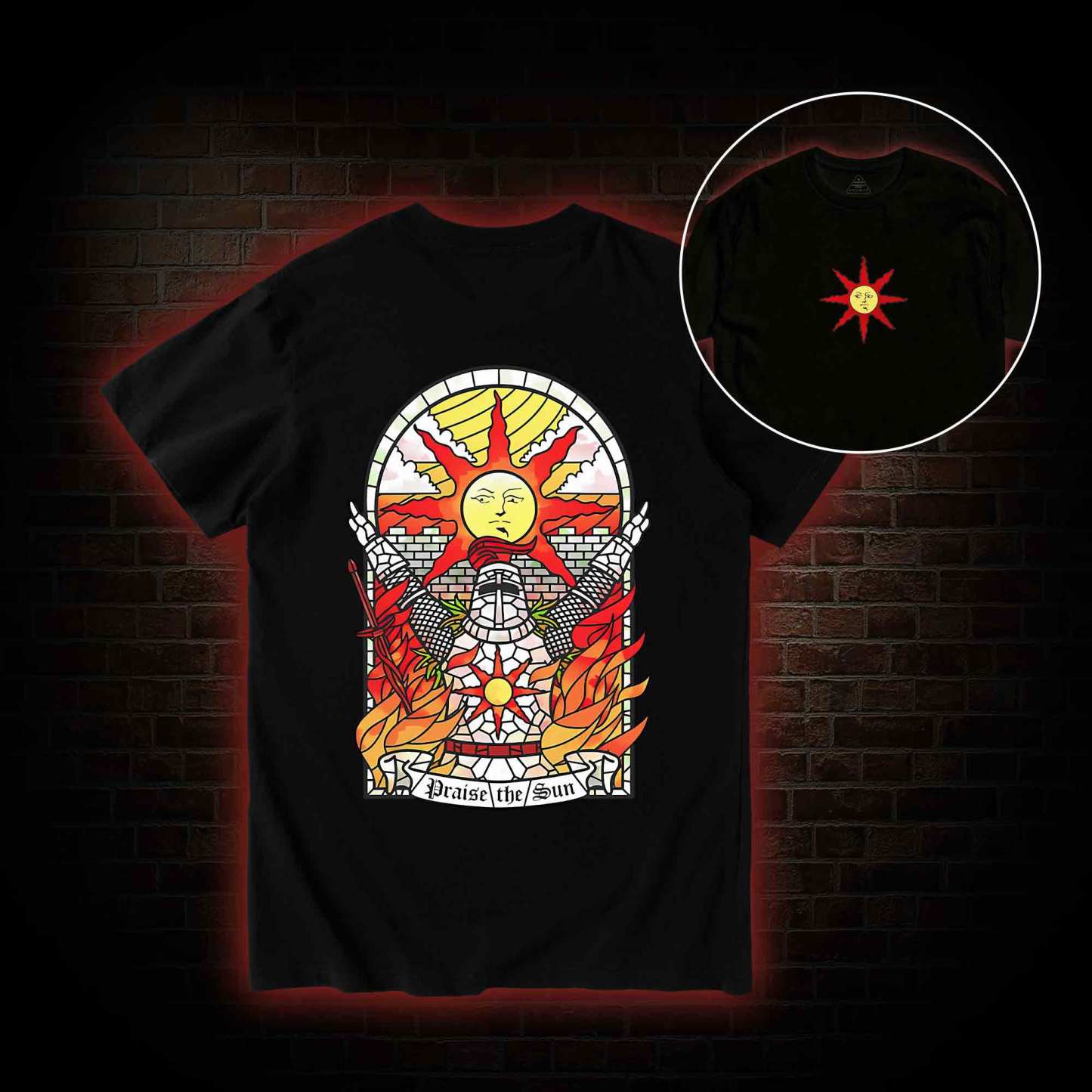 Praise the Sun Back Print T-Shirt