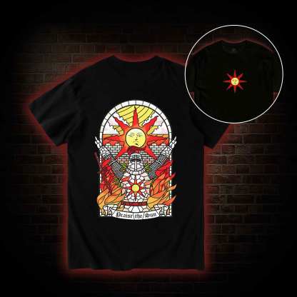 Praise the Sun Back Print T-Shirt