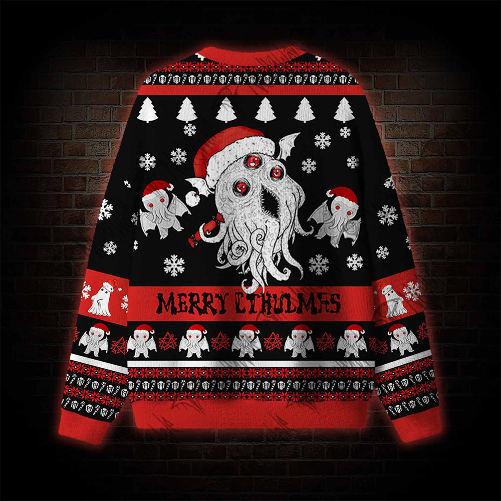 Merry Cthulmas Ugly Sweatshirts