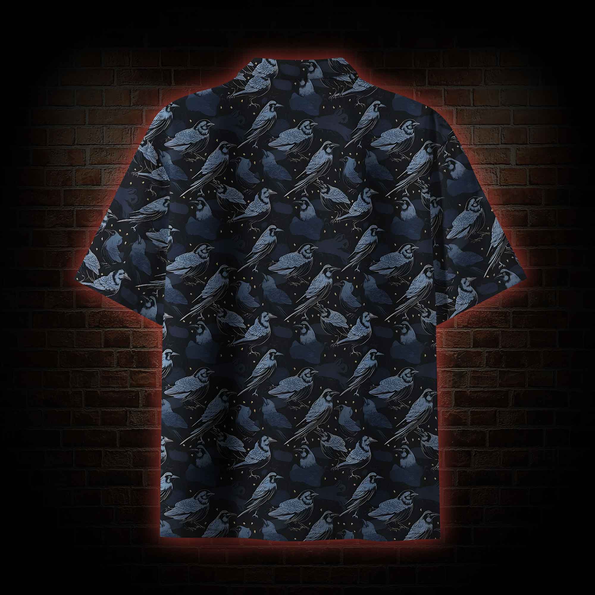 Crows at Night Button-up Shirt