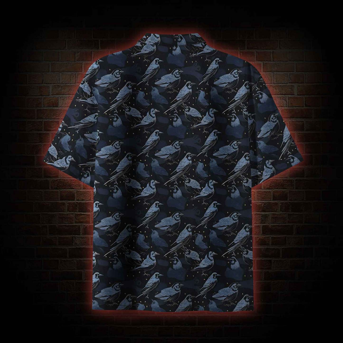 Crows at Night Button-up Shirt