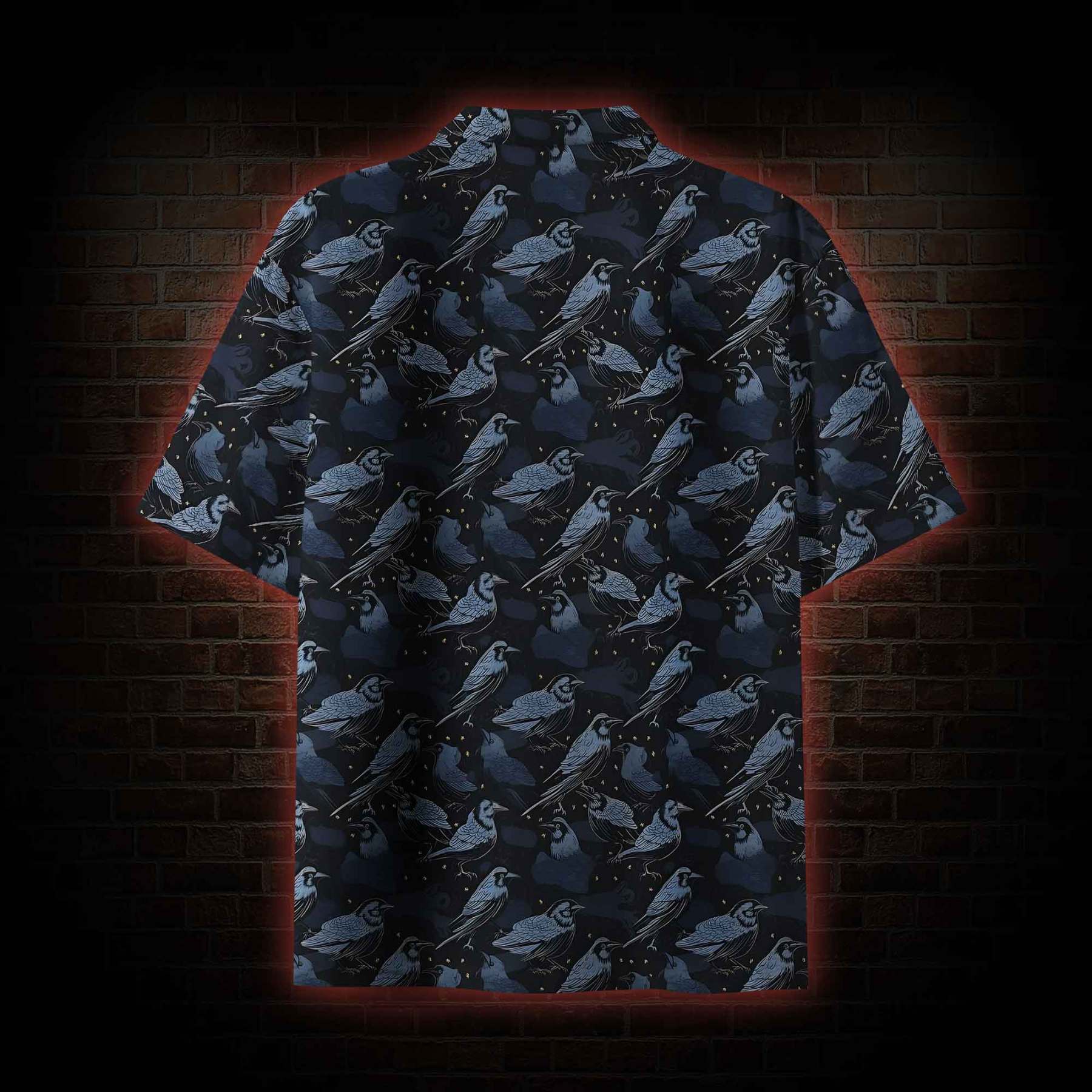 Crows at Night Button-up Shirt