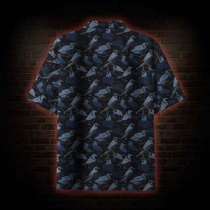 Crows at Night Button-up Shirt