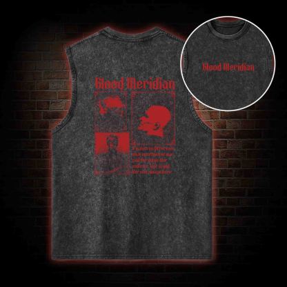 Blood Meridian Vintage Back Print Washed Tank Top