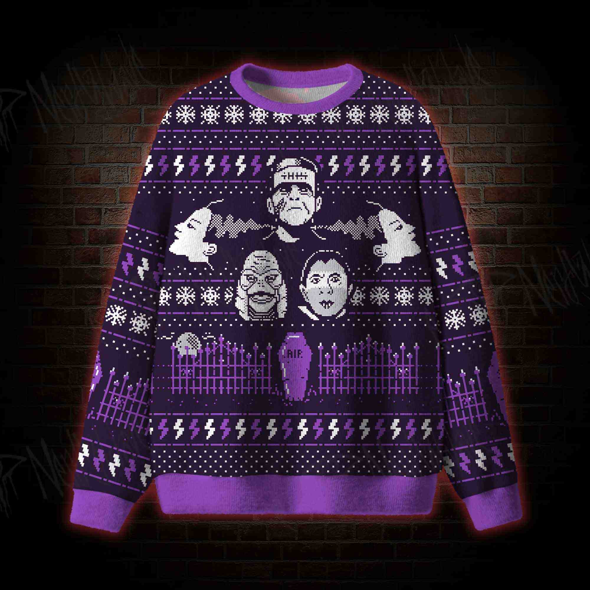 Grave Night Monster Ugly Sweatshirts