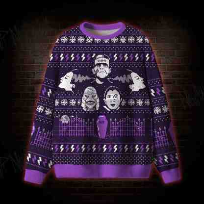 Grave Night Monster Ugly Sweatshirts