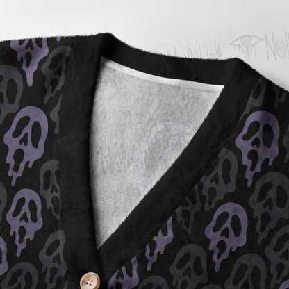 Melting Scream Women's Cardigan Sweater